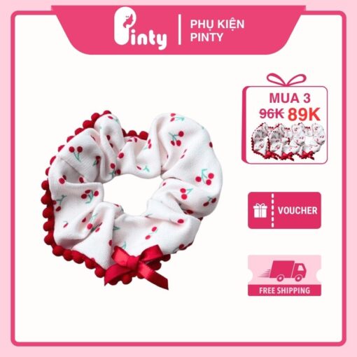 Phụ kiện buộc tóc cherry dễ thương